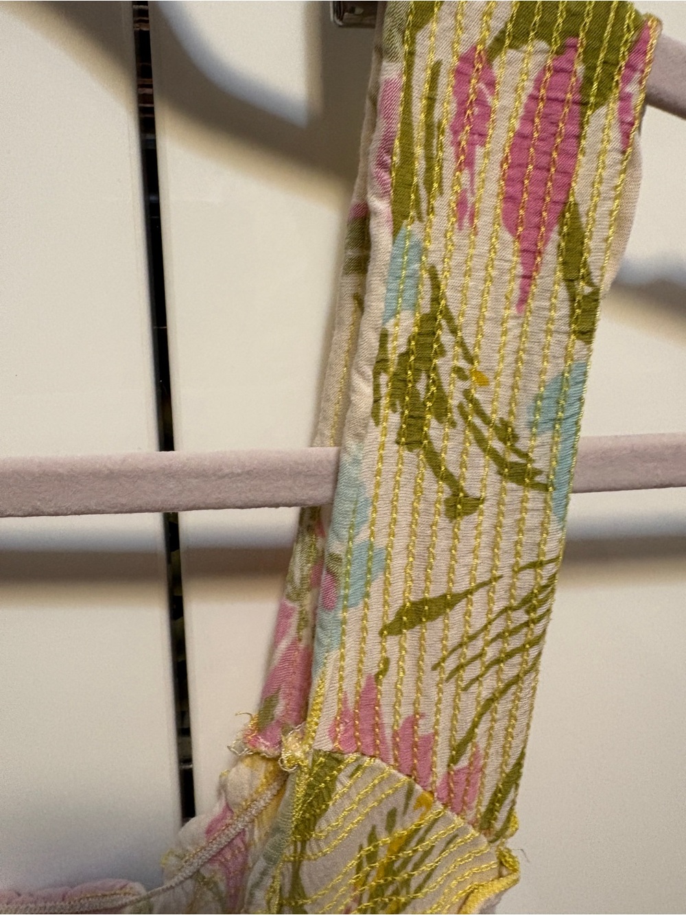 Vintage Anthropologie Porridge Brand Floral Drawstring Camisole in Pastel Colors - Picture 8 of 10